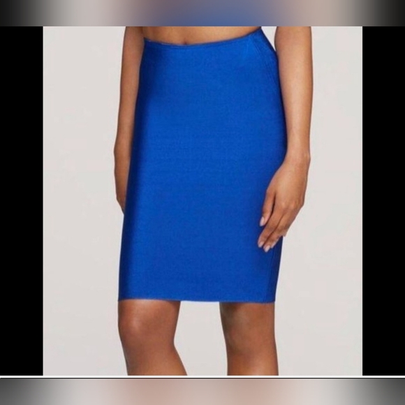 WOW Couture Colbalt Blue Bandage Pencil Skirt Size S - Picture 1 of 9